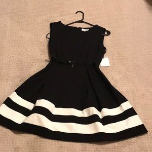 NWT Calvin Klein black dress size 8